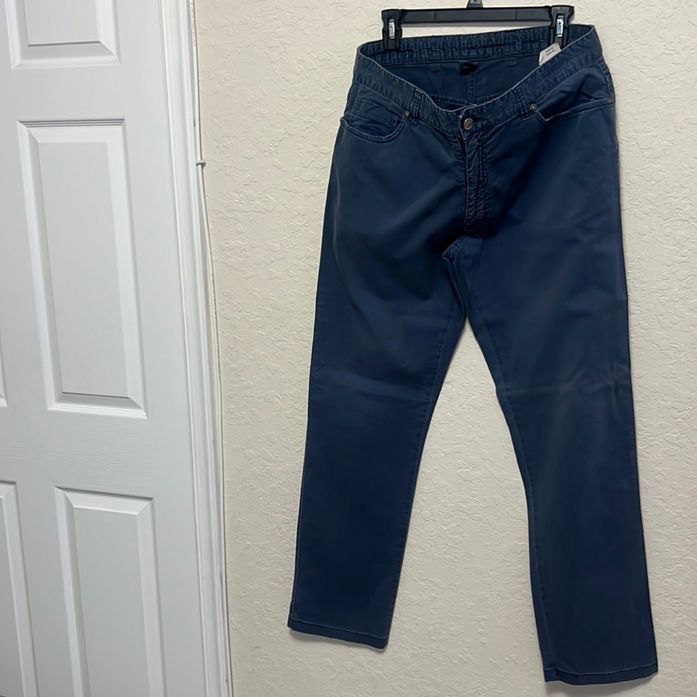 Blue ermenegildo zegna pants